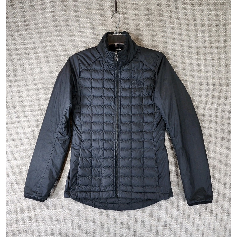 The North Face Thermoball Eco Puffer Jacket Womens XS Black Full Zip